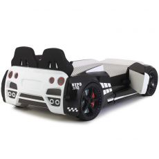 Дитяче ліжко машина GTR Police 190х90 см з підсвіткою, музикою, шкіряний салон, пультом